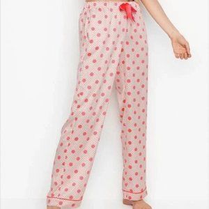 Victoria's Secret Pink Polka Dot Satin Pajama Pants